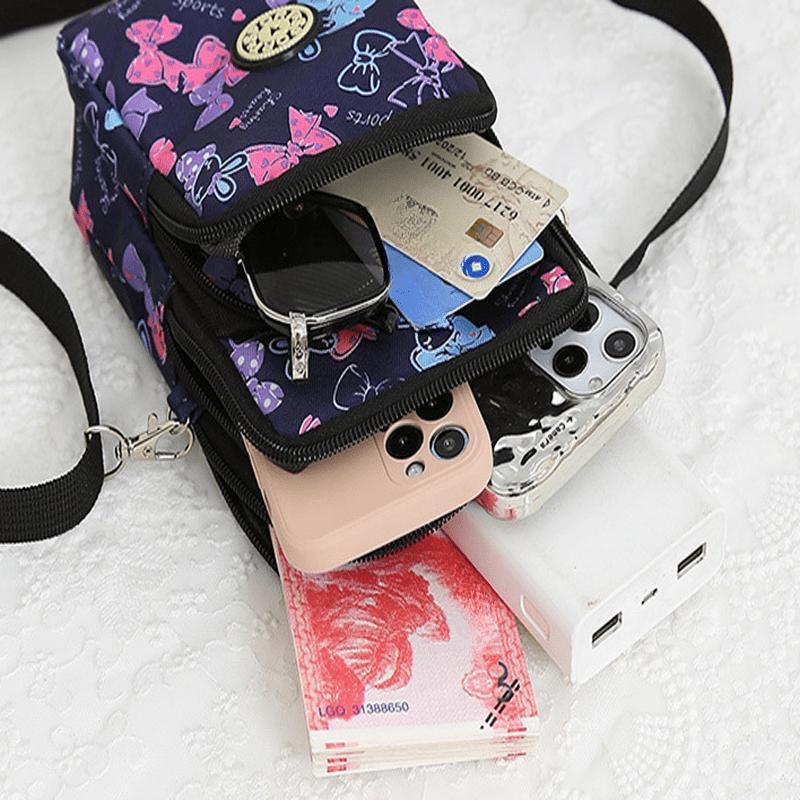 Women floral nylon crossbag