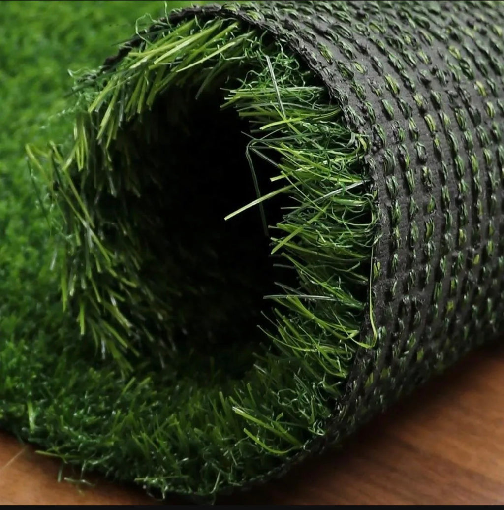 Green grass  door mat for home entrance