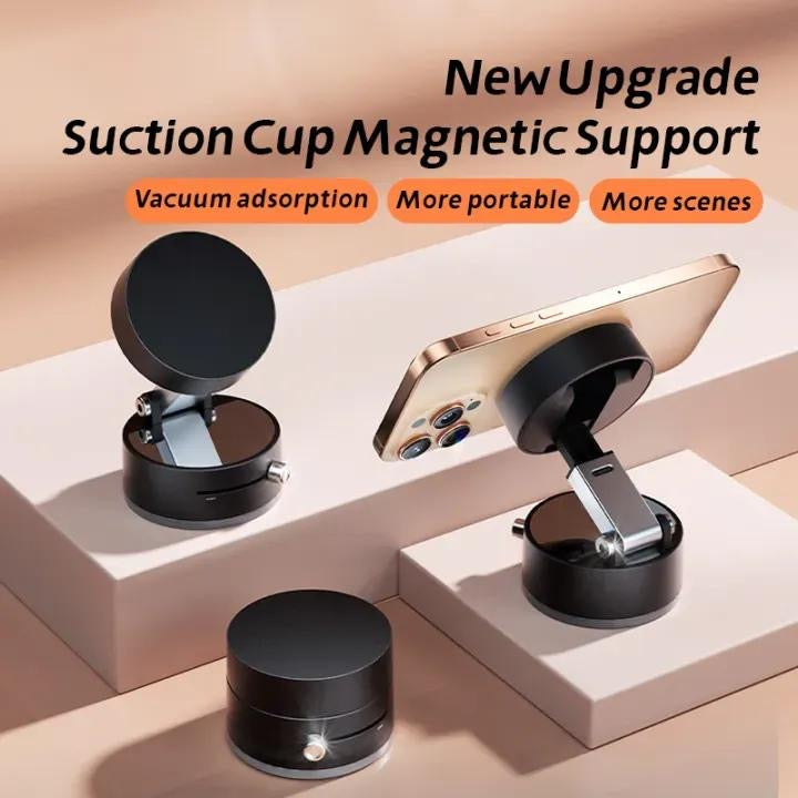 360 degree magnetic phone holder black ABS