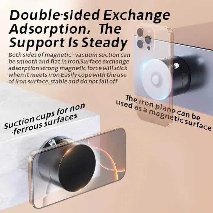 360 degree magnetic phone holder black ABS