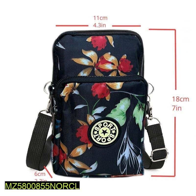 Women floral nylon crossbag