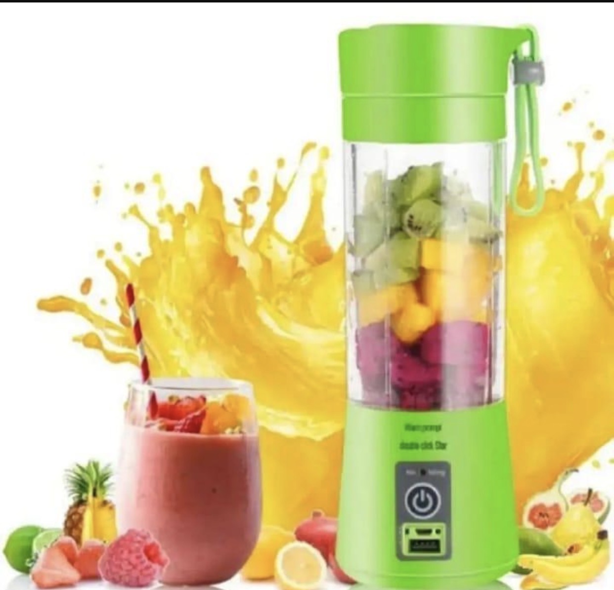 Rechargeable electric juicer blender for home kitchen