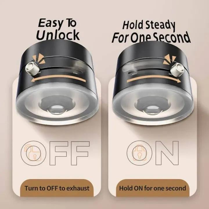 360 degree magnetic phone holder black ABS