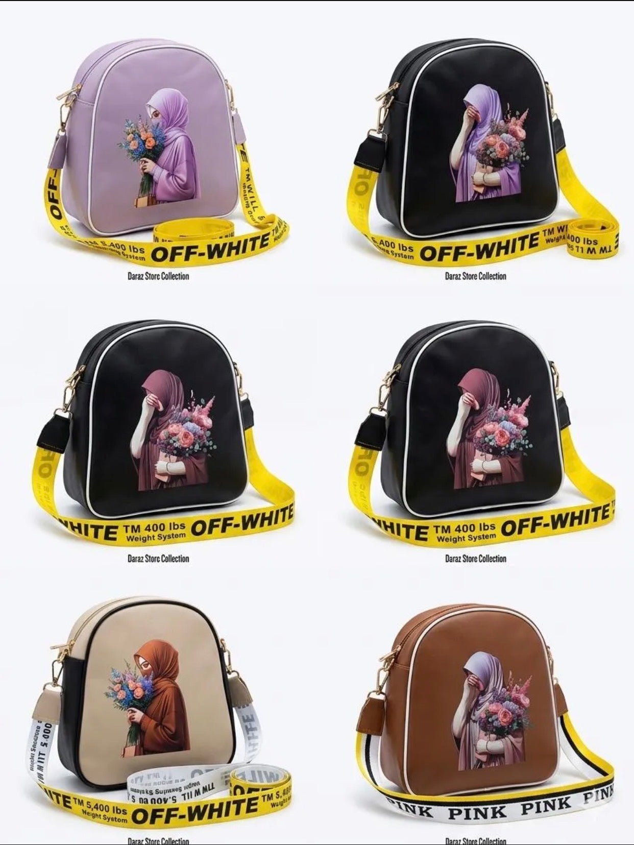 Girls rexine printed cross body bag