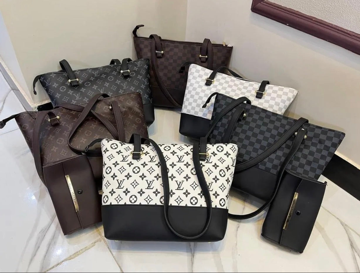 Leather bag set of 2 for girls