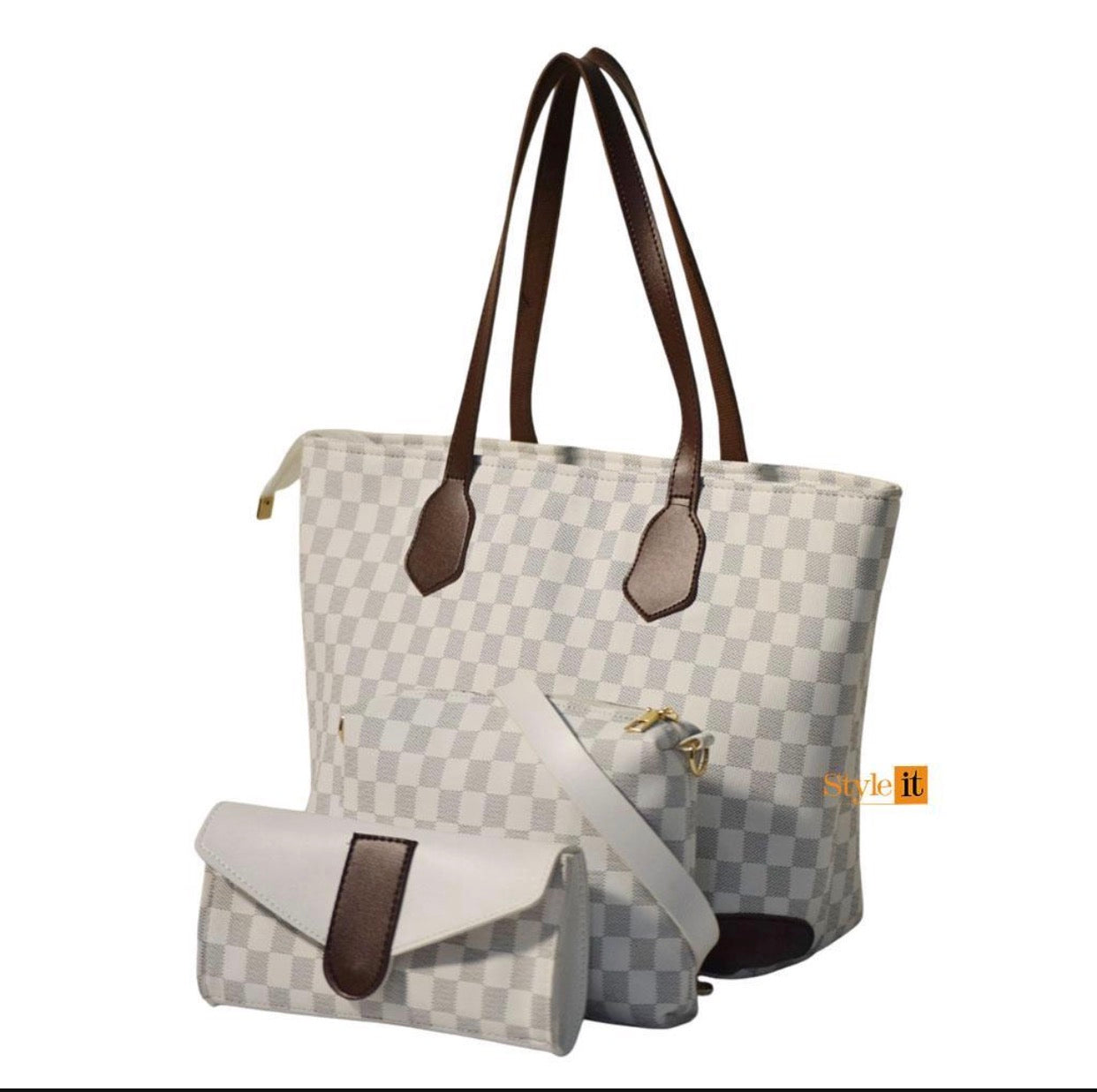 PU leather women printed bag
