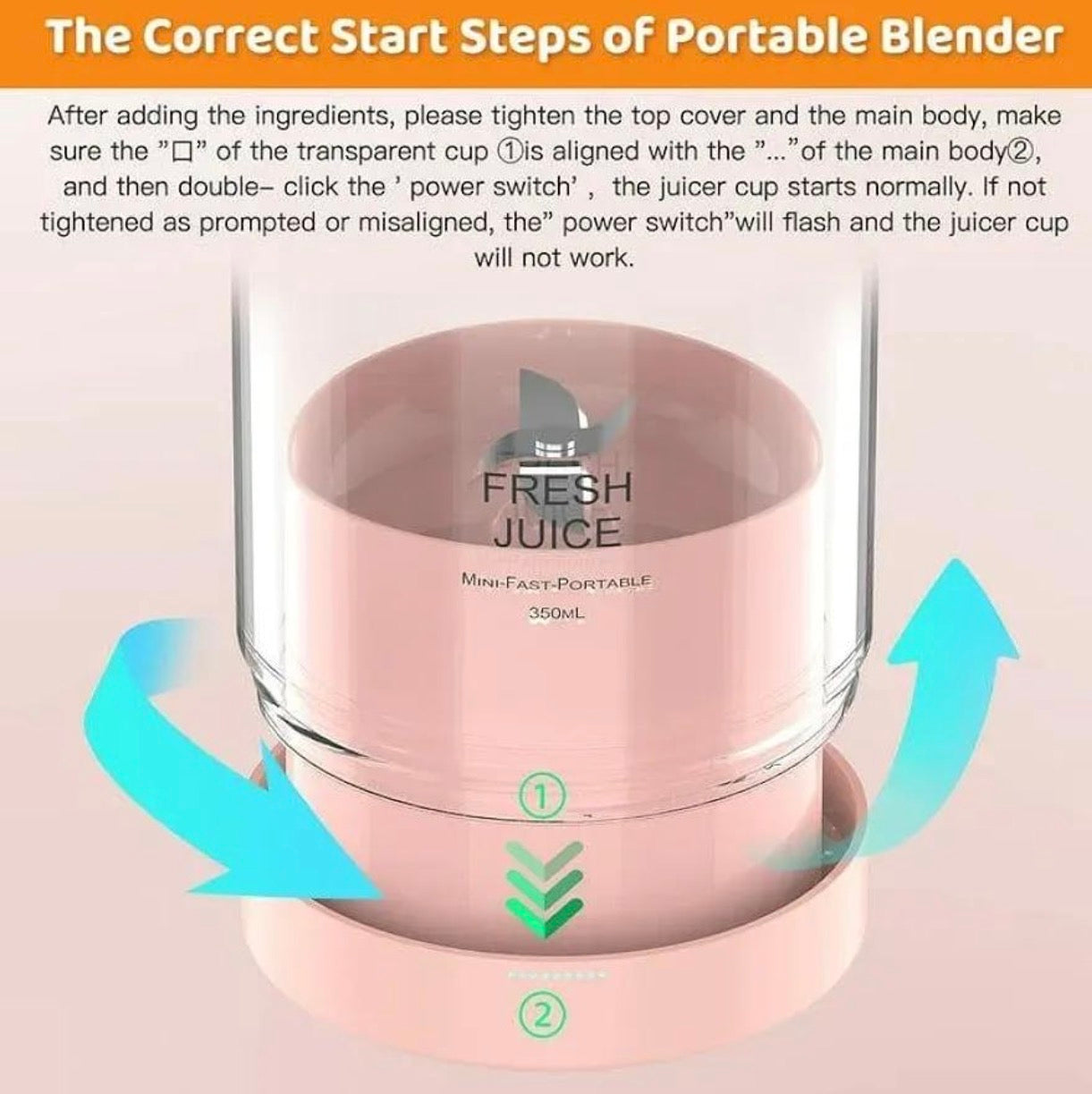 Mini Electrical juicer blender for home kitchen