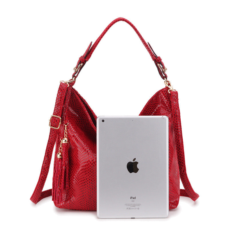 Snake print women bag in 4 colours