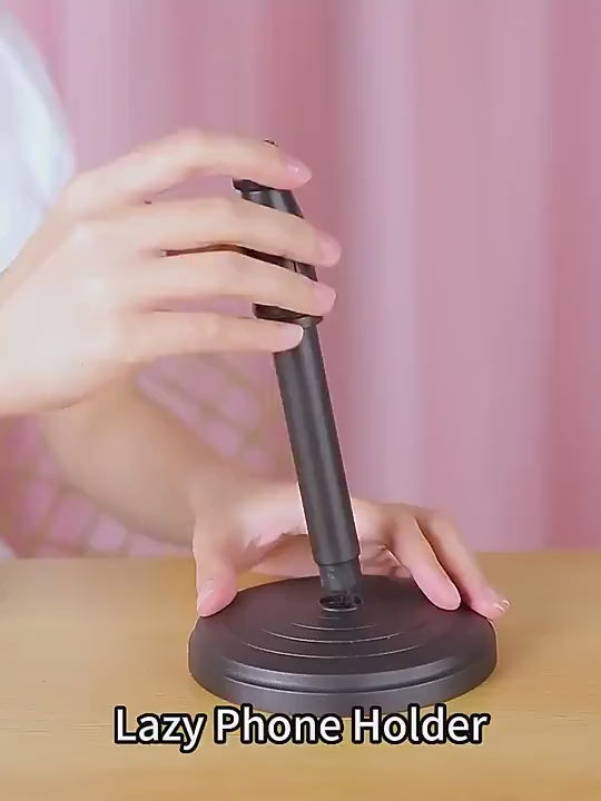 Adjustable portable Tripod stand black plastic universal smart phone holder